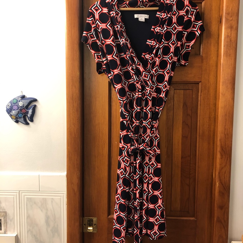 Liz Claiborne dress with geometric pattern